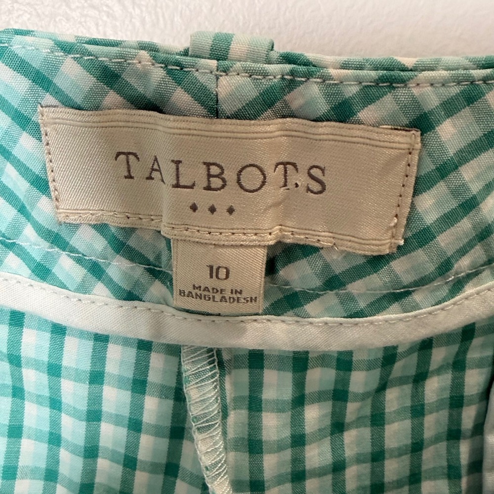 Talbots Heritage Stretch Plaid Short (10) Golf Activewear Cotton Modest Comfort - Picture 8 of 12